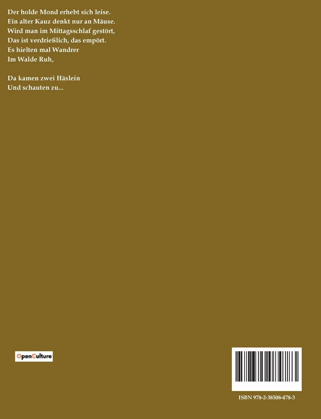 Rückseite: 9782385084783 | Hernach | Ein humoristisches Werk von Wilhelm Busch | Wilhelm Busch