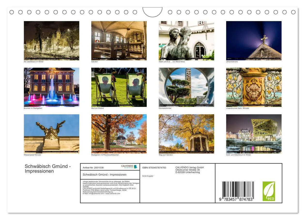 Bild: 9783457874783 | Schwäbisch Gmünd - Impressionen (Wandkalender 2026 DIN A4 quer),...