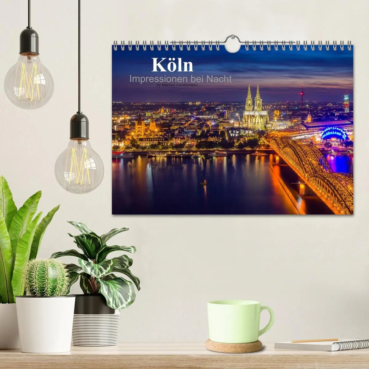 Bild: 9783516034783 | Köln Impressionen bei Nacht (Wandkalender 2026 DIN A4 quer),...