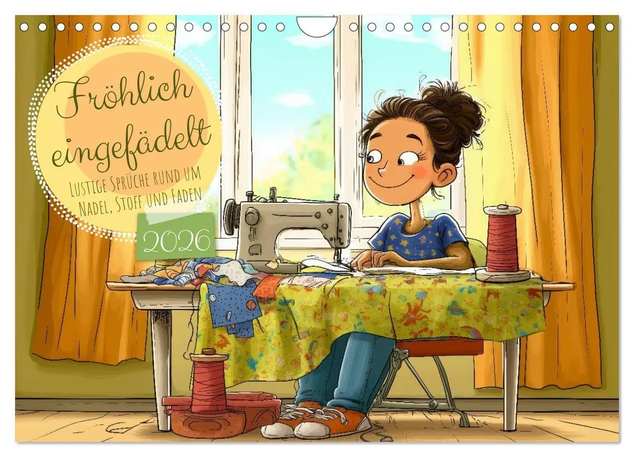 Cover: 9783516654783 | Fröhlich eingefädelt (Wandkalender 2026 DIN A4 quer), CALVENDO...