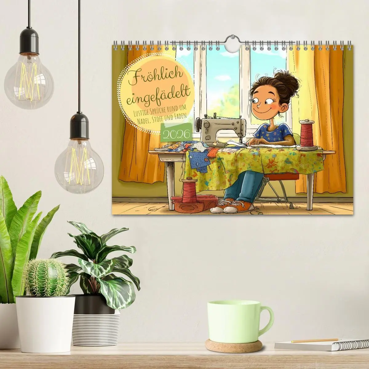 Bild: 9783516654783 | Fröhlich eingefädelt (Wandkalender 2026 DIN A4 quer), CALVENDO...