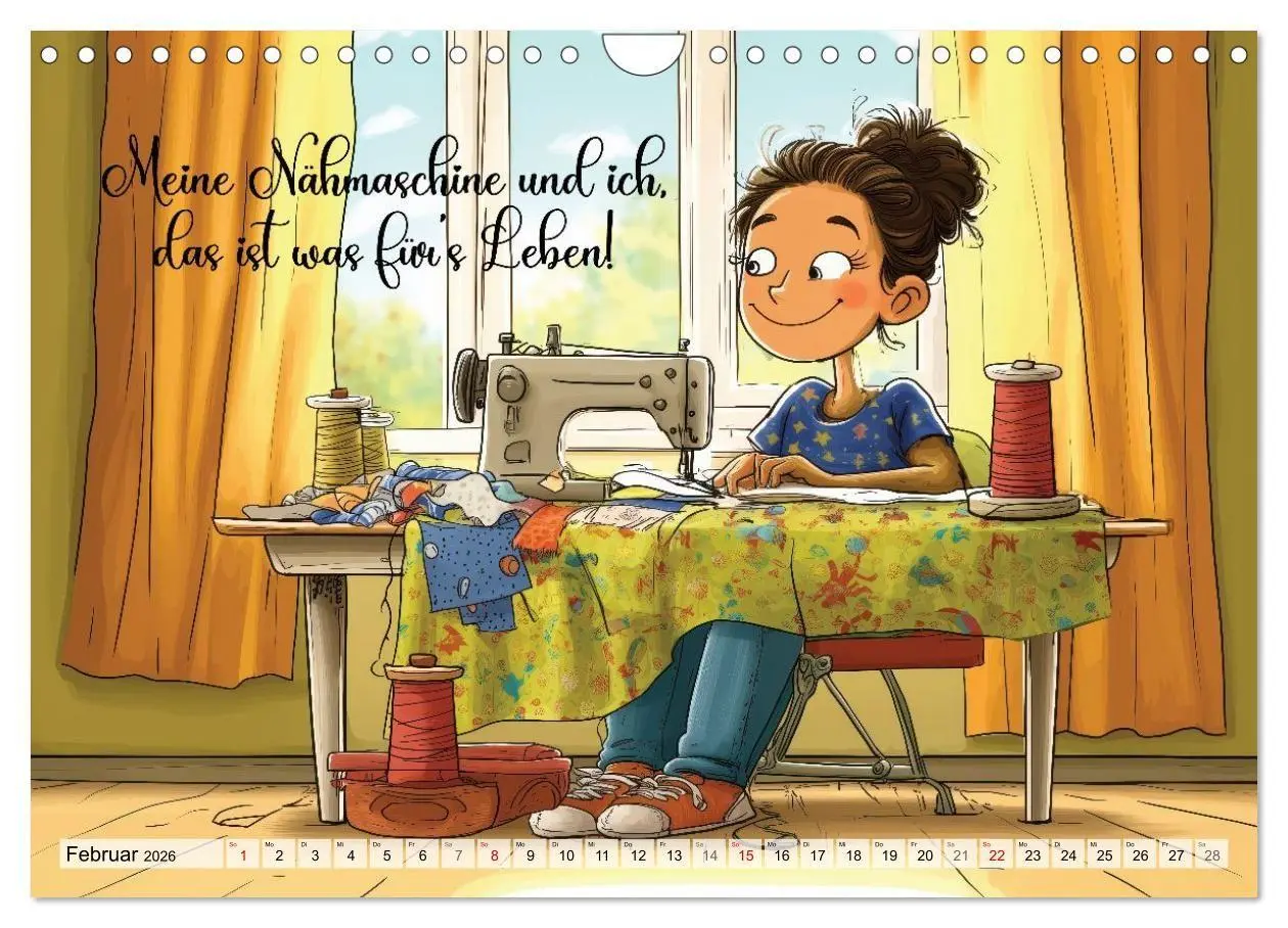 Bild: 9783516654783 | Fröhlich eingefädelt (Wandkalender 2026 DIN A4 quer), CALVENDO...