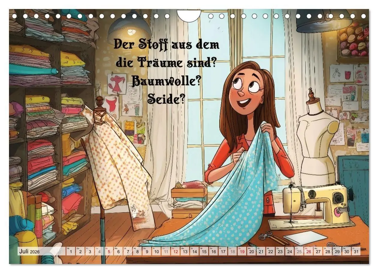 Bild: 9783516654783 | Fröhlich eingefädelt (Wandkalender 2026 DIN A4 quer), CALVENDO...