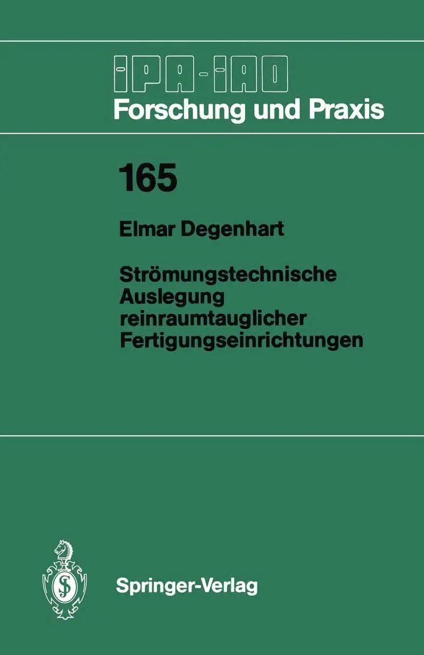 Cover: 9783540554783 | Strömungstechnische Auslegung reinraumtauglicher...
