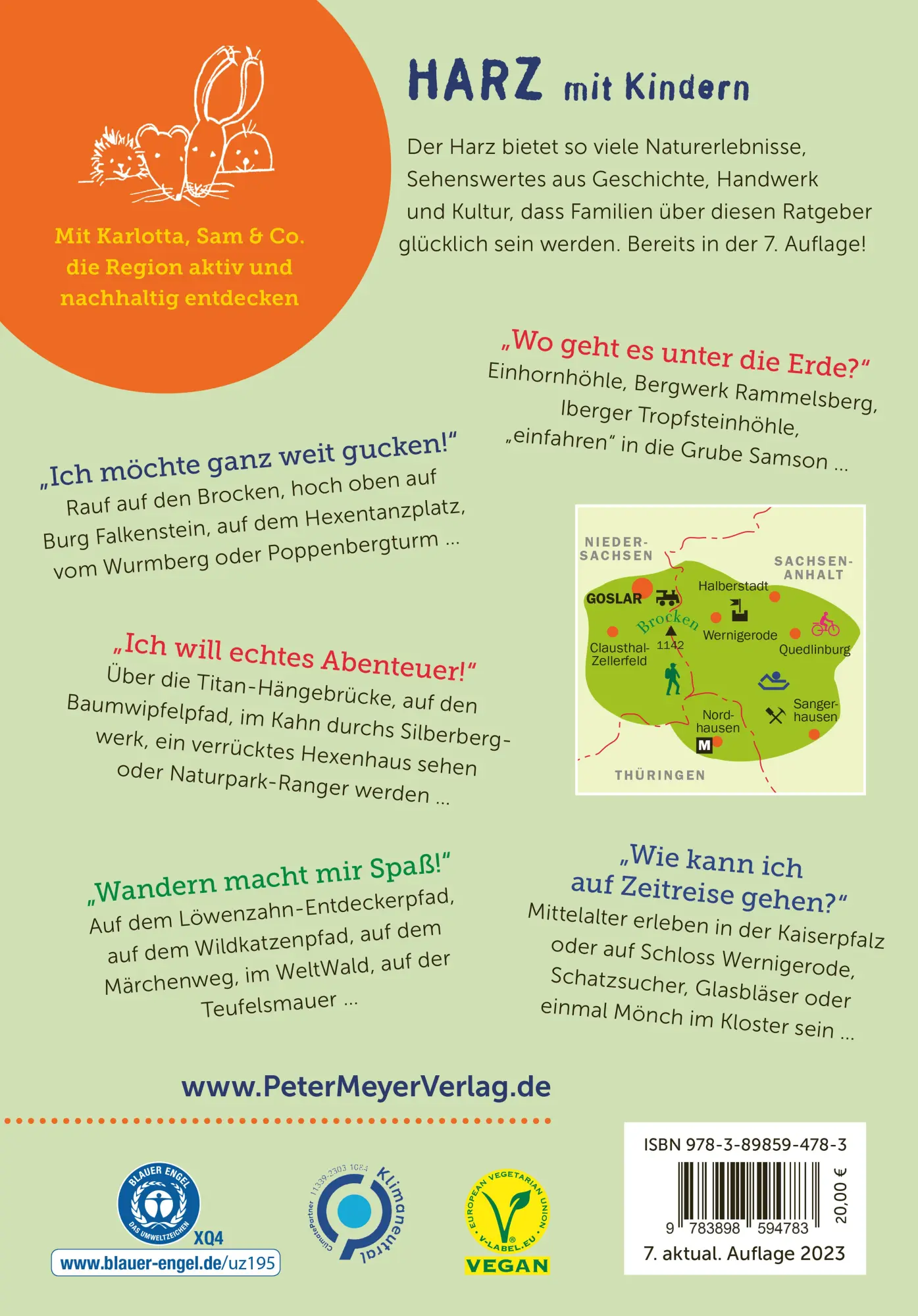 Rückseite: 9783898594783 | Harz mit Kindern | Naturreich. Geheimnisvoll. Nachhaltig. | Wagner
