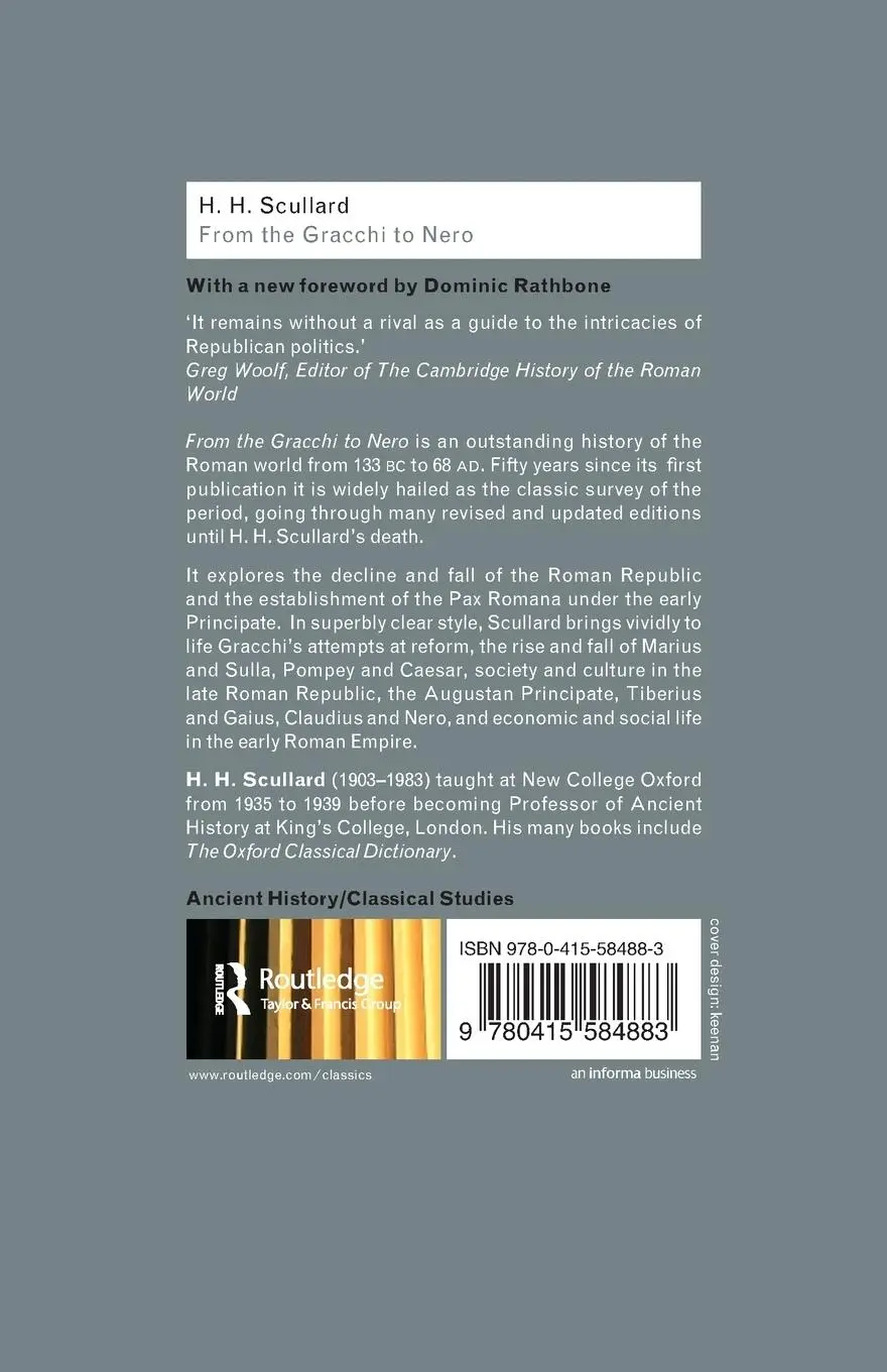 Rückseite: 9780415584883 | From the Gracchi to Nero | A History of Rome 133 BC to AD 68 | Buch