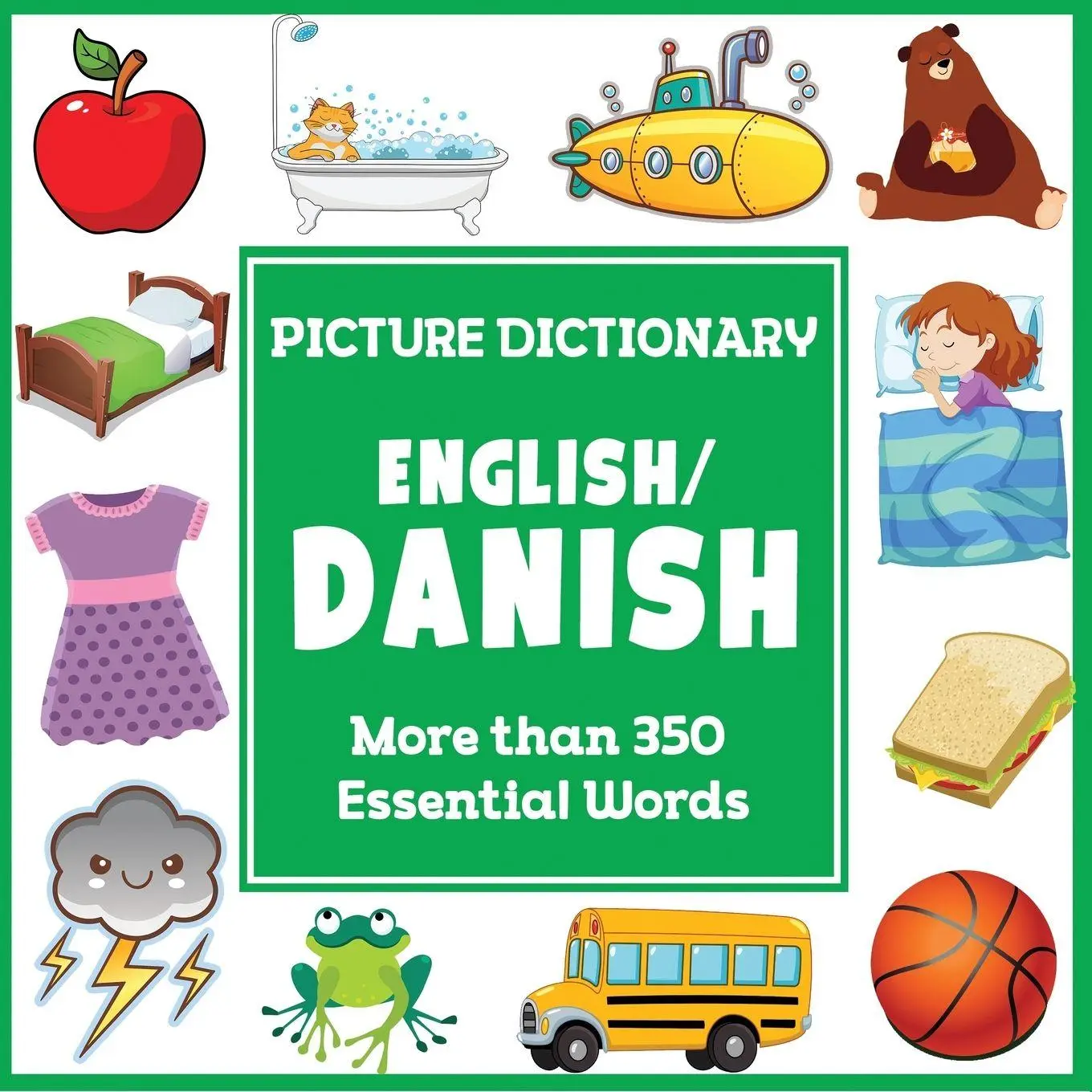 Cover: 9781647904883 | English Danish Picture Dictionary | More Than 350 Essential Words