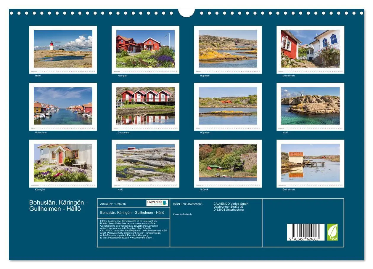 Bild: 9783457624883 | Bohuslän. Käringön - Gullholmen - Hållö (Wandkalender 2026 DIN A3...