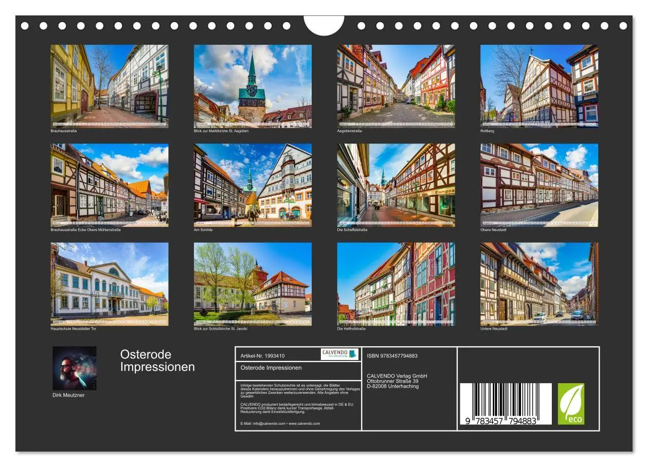 Bild: 9783457794883 | Osterode Impressionen (Wandkalender 2026 DIN A4 quer), CALVENDO...