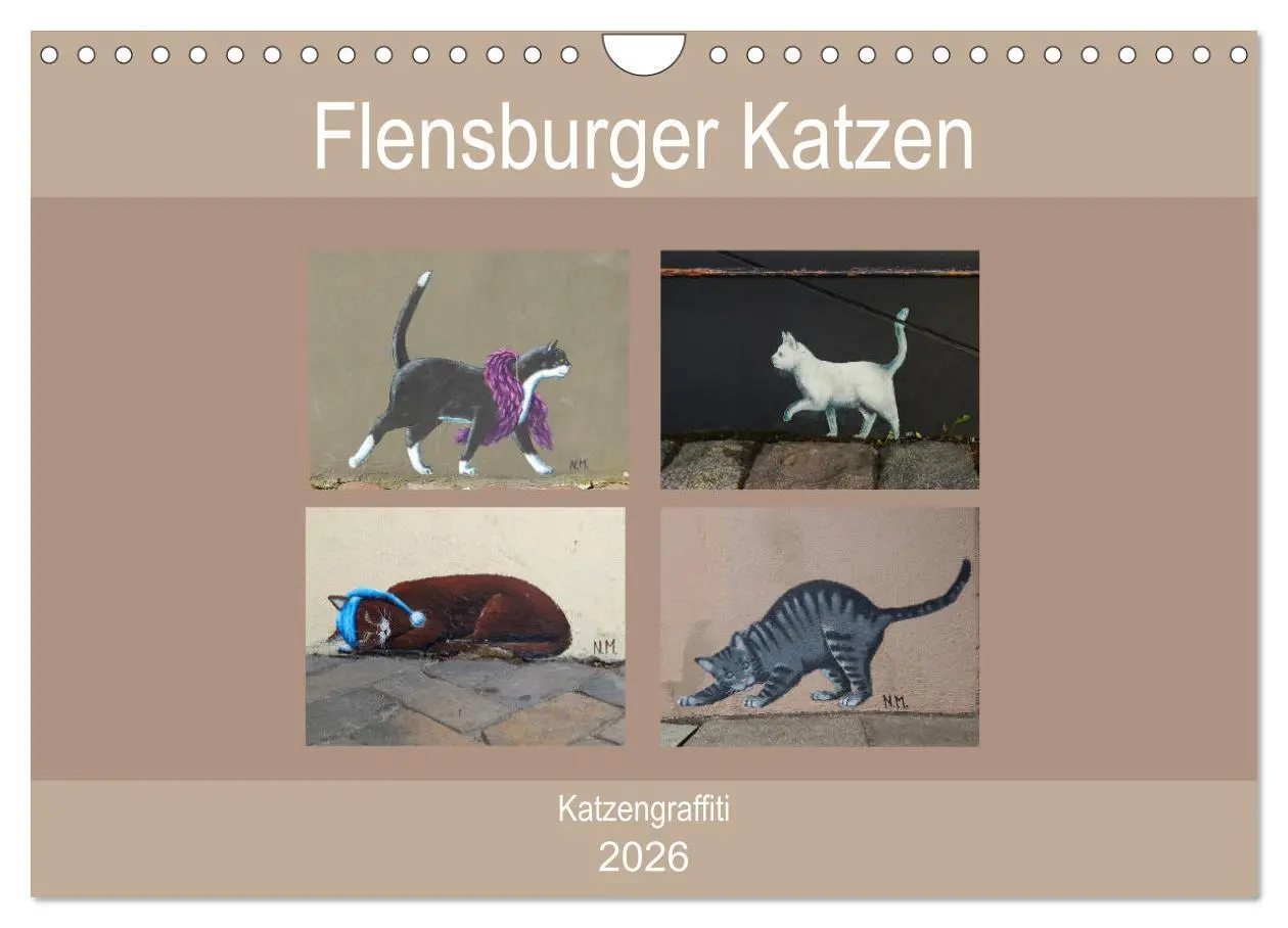 Cover: 9783457934883 | Flensburger Katzen (Wandkalender 2026 DIN A4 quer), CALVENDO...