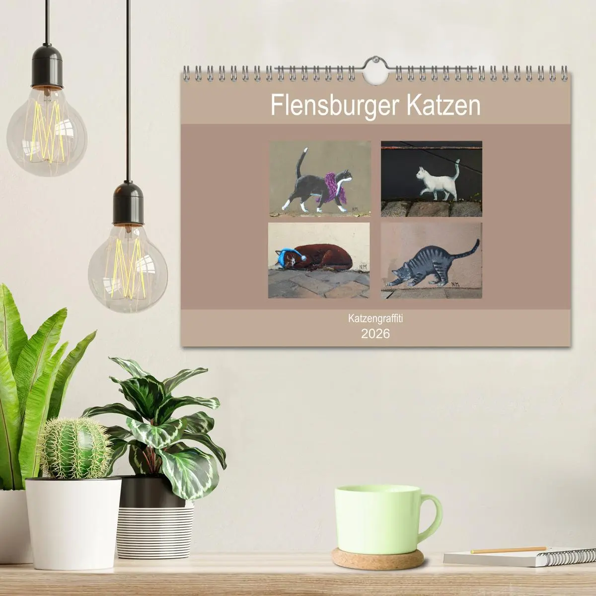 Bild: 9783457934883 | Flensburger Katzen (Wandkalender 2026 DIN A4 quer), CALVENDO...