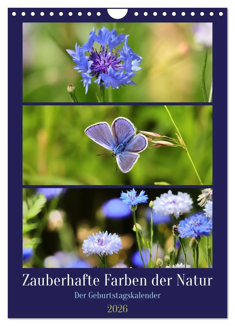 Cover: 9783516334883 | Zauberhafte Farben der Natur (Wandkalender 2026 DIN A4 hoch),...