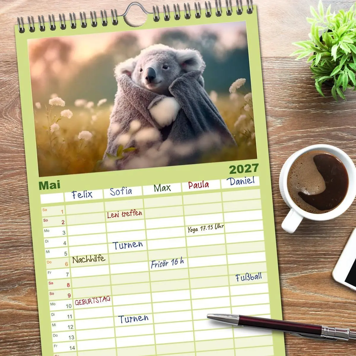 Bild: 9783594314883 | Familienplaner 2027 - Die Koalas sind los! Ein Jahr voller...