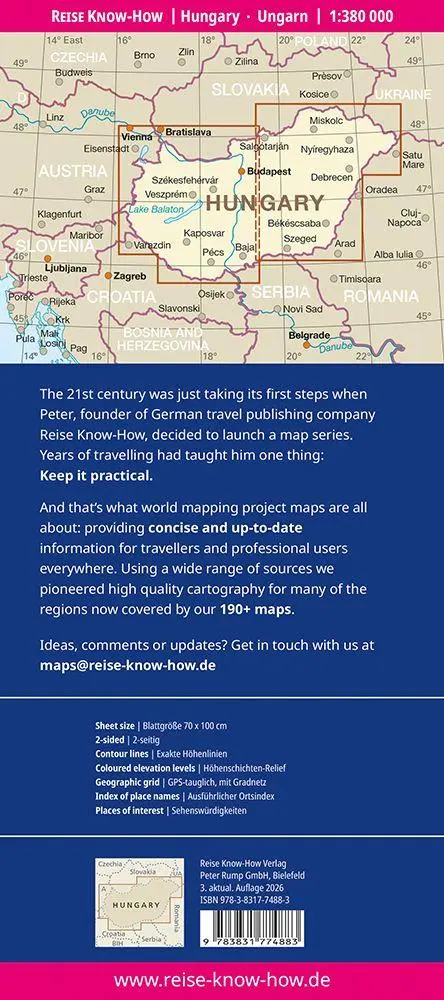 Bild: 9783831774883 | Reise Know-How Landkarte Ungarn Hungary (1:380.000) | (Land-)Karte