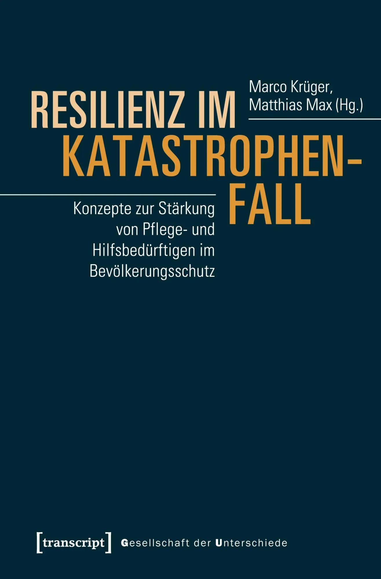 Cover: 9783837644883 | Resilienz im Katastrophenfall | Marco Krüger | Taschenbuch | 294 S.