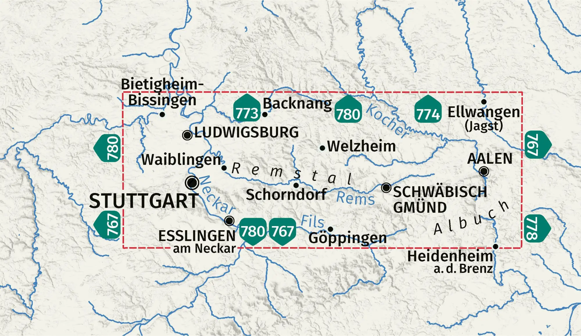 Bild: 9783991544883 | KOMPASS Wanderkarte 785 Remstal, Stuttgart, mit RemstalWeg 1:50.000