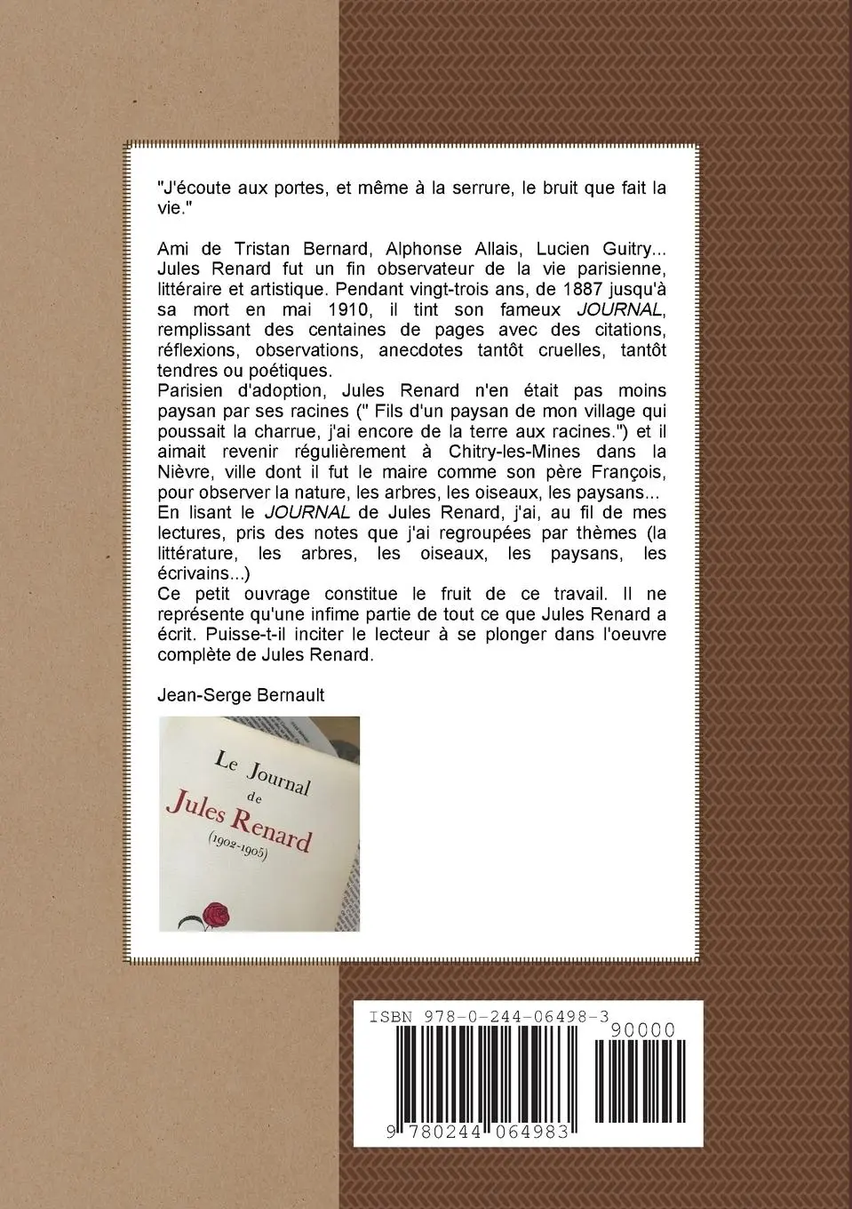 Rückseite: 9780244064983 | Jules Renard et... | Jean-Serge Bernault | Taschenbuch | Französisch
