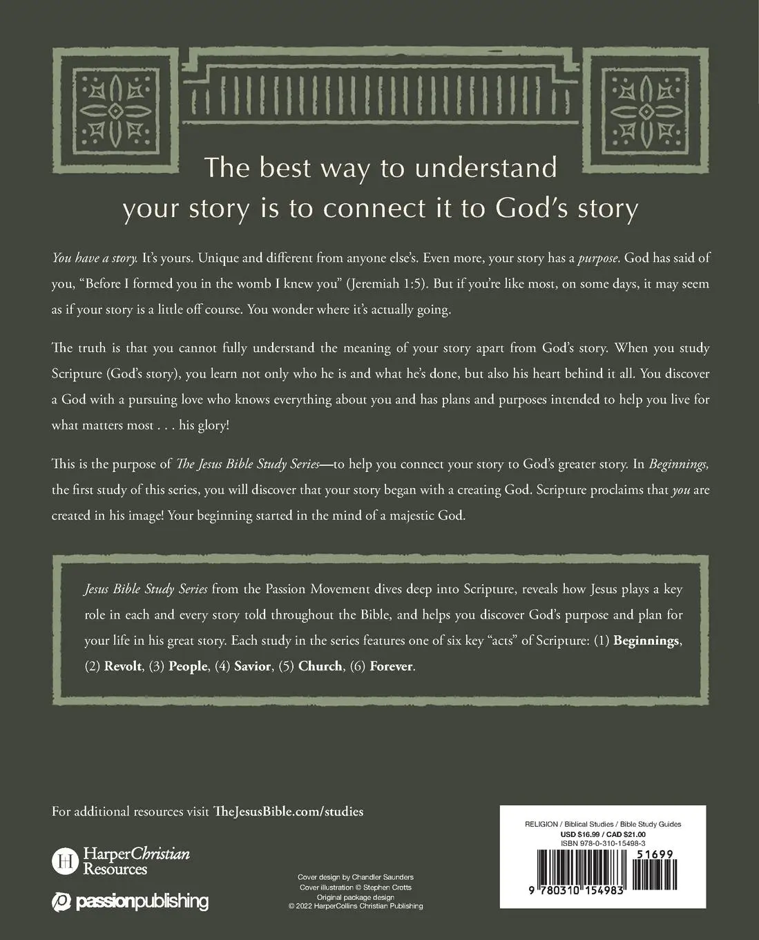 Rückseite: 9780310154983 | Beginnings Bible Study Guide Softcover | Louie Giglio | Taschenbuch