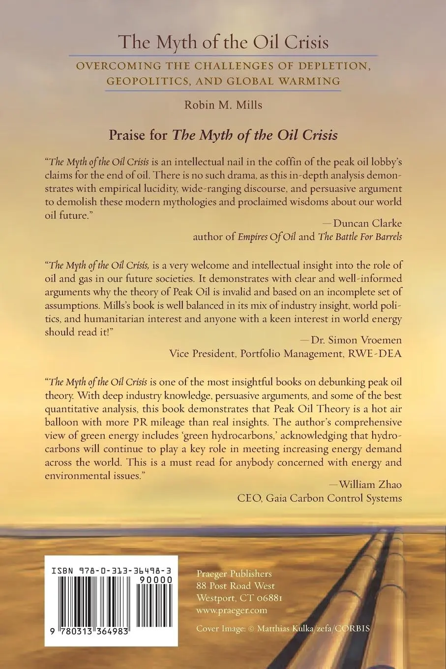 Rückseite: 9780313364983 | The Myth of the Oil Crisis | Robin Mills | Taschenbuch | Englisch