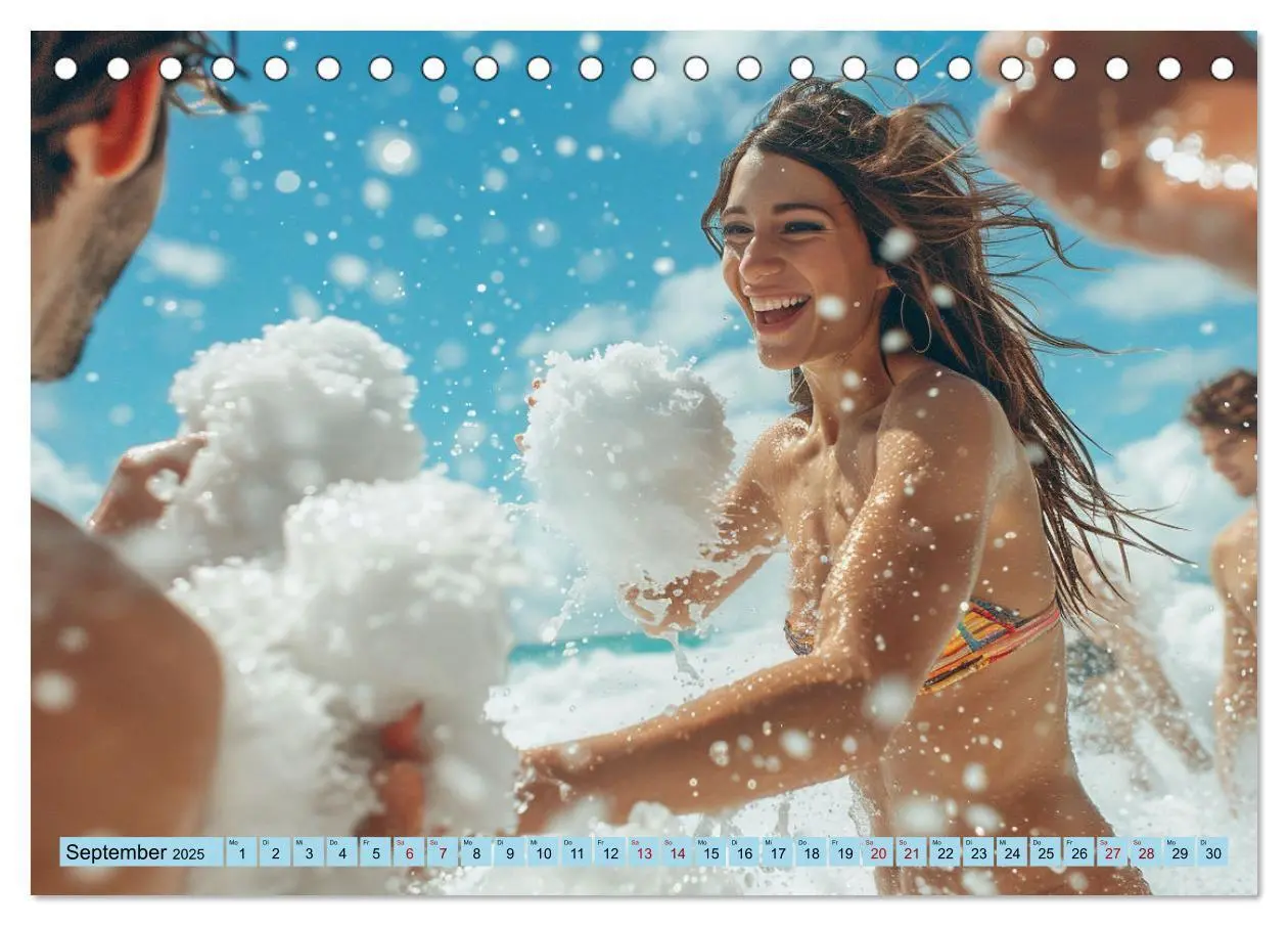 Bild: 9783383814983 | Eisbaden (Tischkalender 2025 DIN A5 quer), CALVENDO Monatskalender