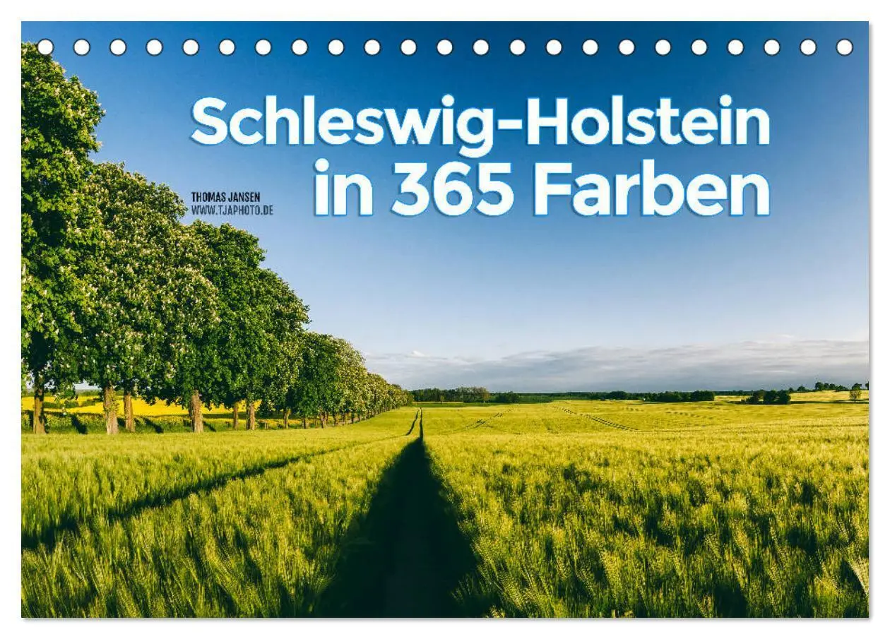 Cover: 9783435454983 | Schleswig-Holstein in 365 Farben (Tischkalender 2025 DIN A5 quer),...