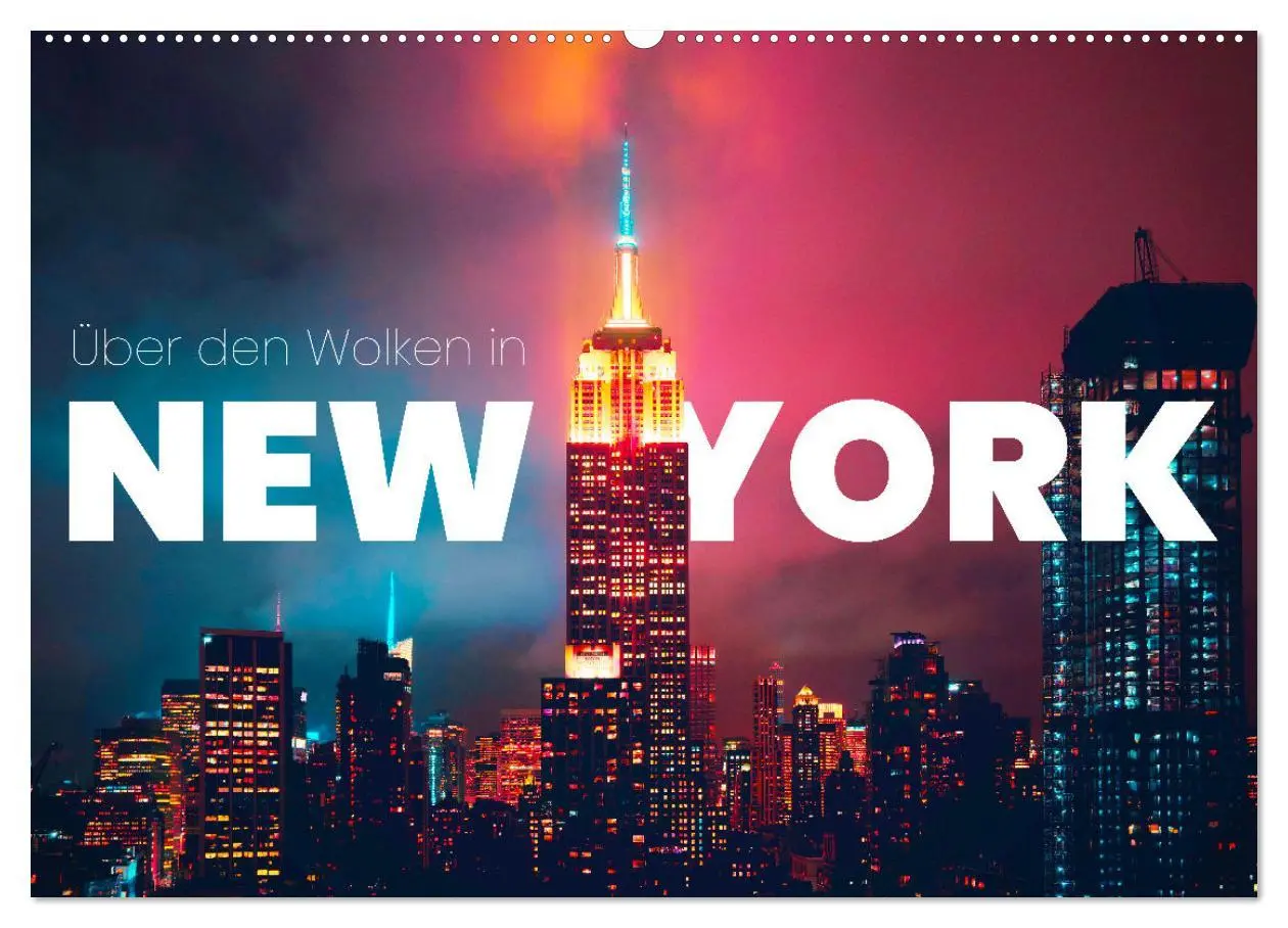 Cover: 9783457614983 | Über den Wolken in New York (Wandkalender 2026 DIN A2 quer),...