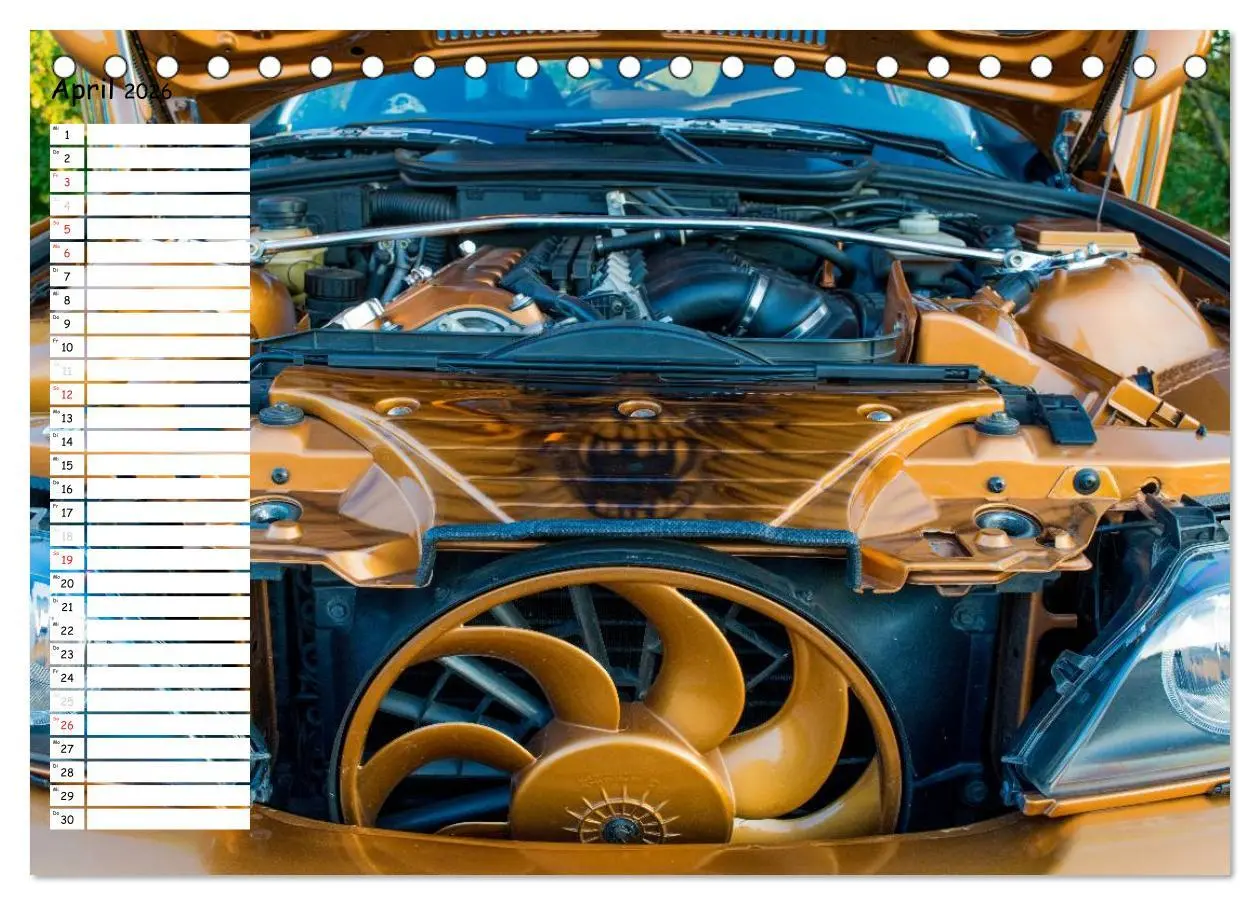 Bild: 9783516014983 | Tuning Power (Tischkalender 2026 DIN A5 quer), CALVENDO Monatskalender