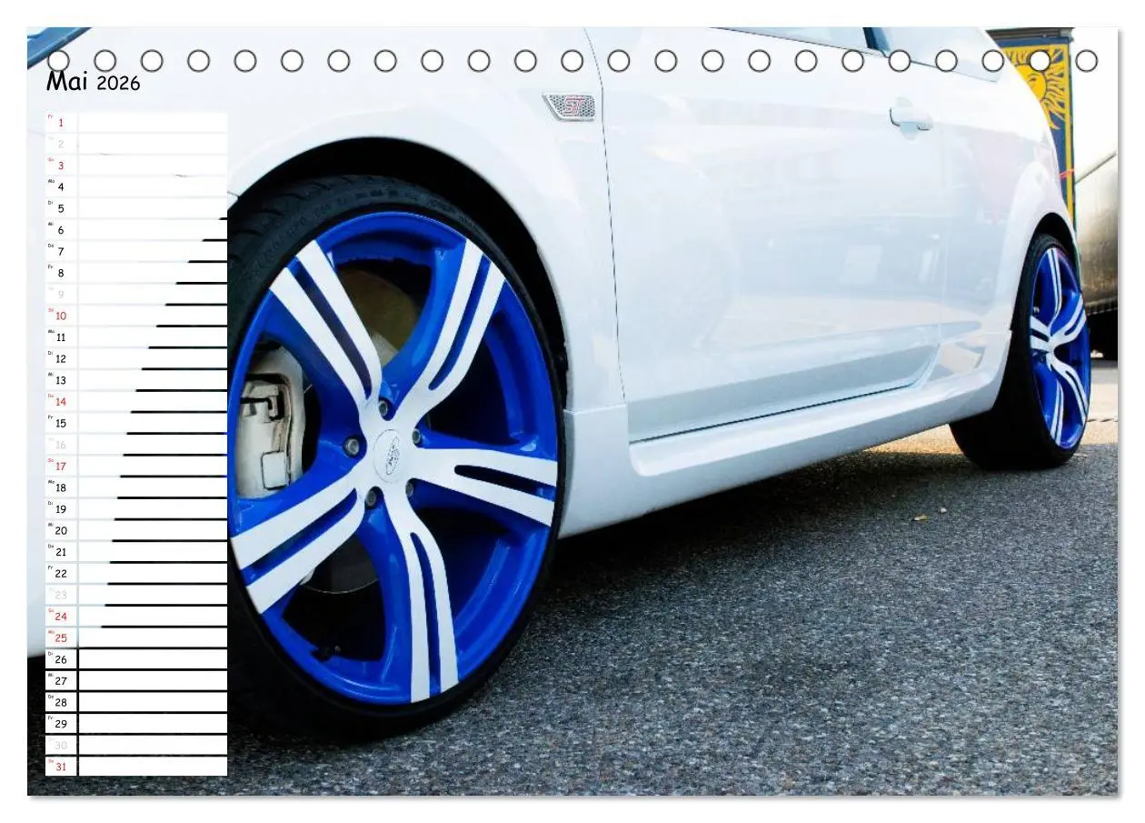 Bild: 9783516014983 | Tuning Power (Tischkalender 2026 DIN A5 quer), CALVENDO Monatskalender