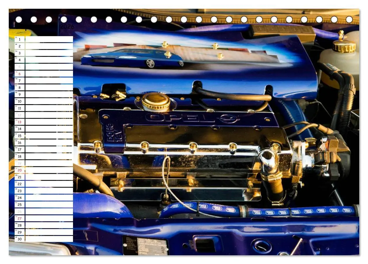 Bild: 9783516014983 | Tuning Power (Tischkalender 2026 DIN A5 quer), CALVENDO Monatskalender