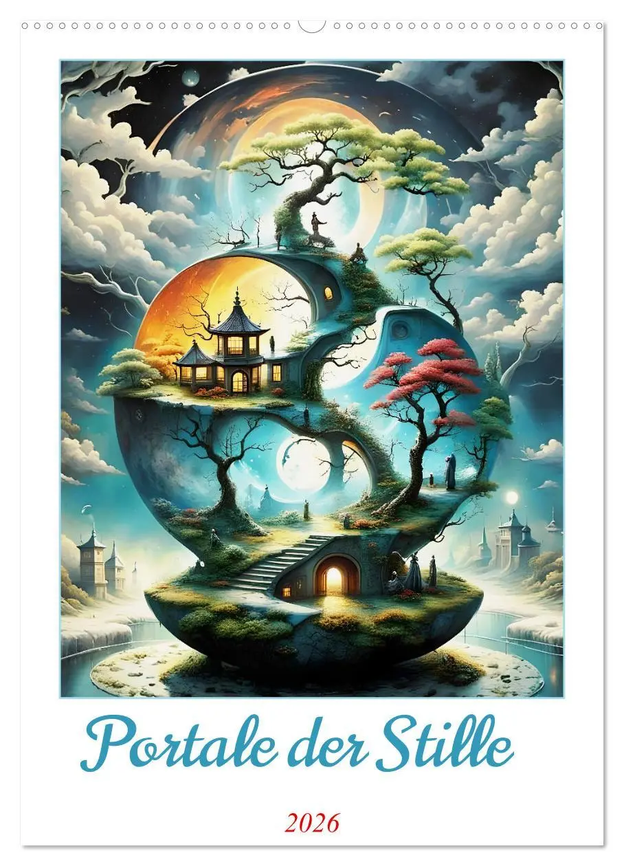 Cover: 9783516254983 | Portale der Stille (Wandkalender 2026 DIN A2 hoch), CALVENDO...