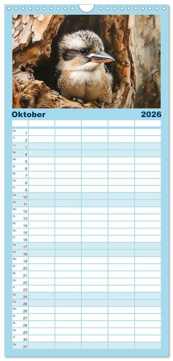Bild: 9783516494983 | Familienplaner 2026 - Der Kookaburra - Im australischen Busch mit...