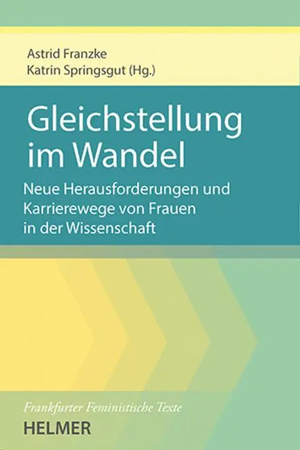 Cover: 9783897414983 | Gleichstellung im Wandel | Astrid Franzke (u. a.) | Taschenbuch | 2025