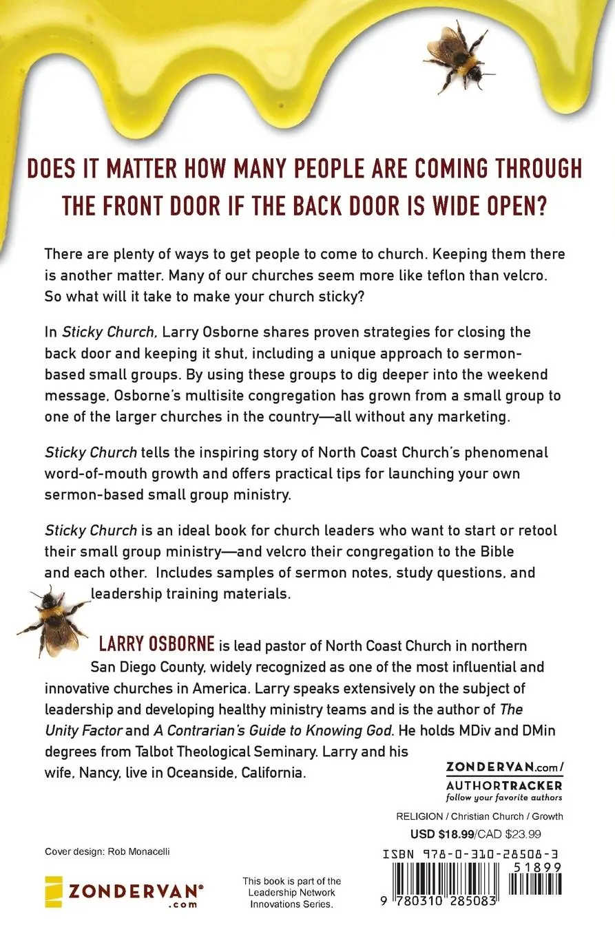 Rückseite: 9780310285083 | Sticky Church | Larry Osborne | Taschenbuch | Englisch | 2008