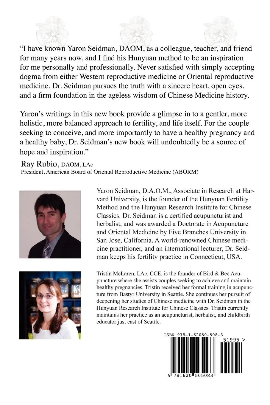 Rückseite: 9781620505083 | Hunyuan Fertility | Conception, Babies, and Miracles | Seidman (u. a.)