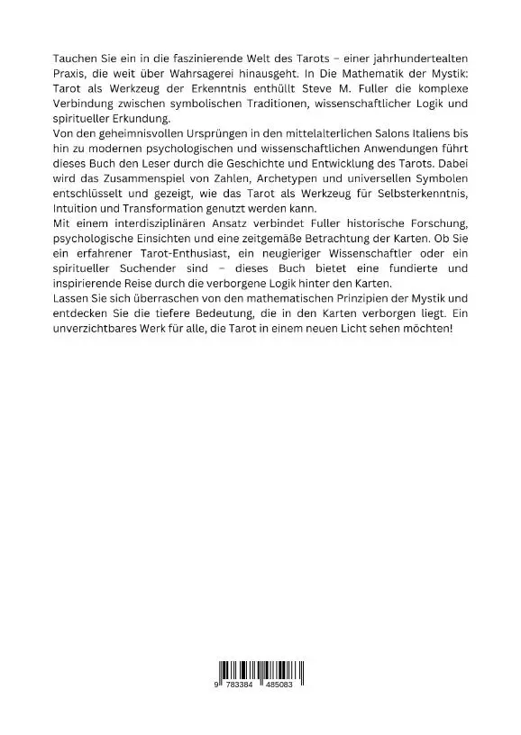 Rückseite: 9783384485083 | Die Mathematik der Mystik: Tarot als Werkzeug der Erkenntnis | Fuller