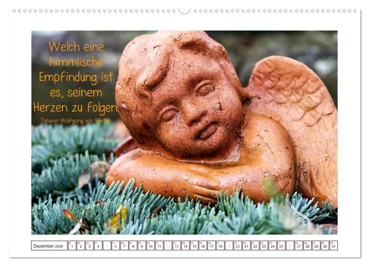 Bild: 9783516145083 | Engel-Kalender mit Zitaten / CH-Version (Wandkalender 2026 DIN A2...