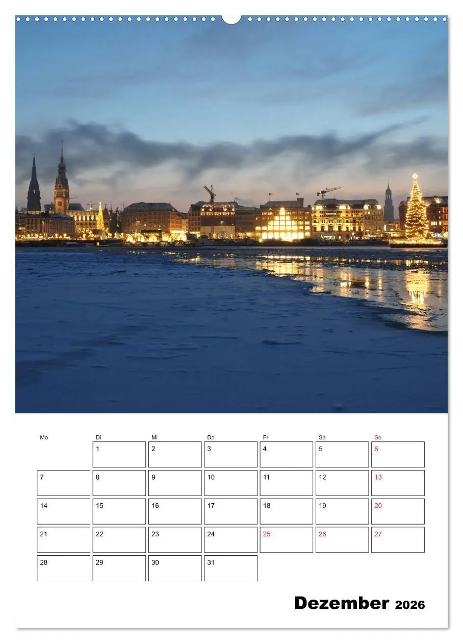Bild: 9783516455083 | Schönes Hamburg (hochwertiger Premium Wandkalender 2026 DIN A2...