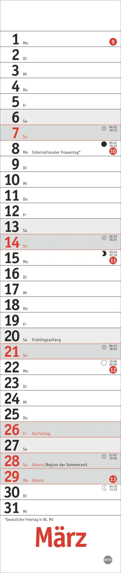 Bild: 9783756415083 | Langplaner mini, rot 2027 | Heye | Kalender | Spiralbindung | 13 S.