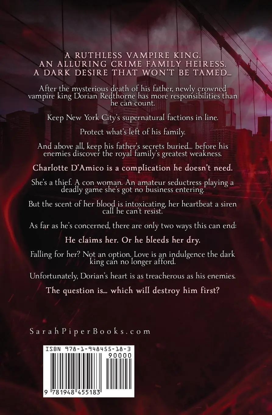 Rückseite: 9781948455183 | Dark Deception | A Vampire Romance | Sarah Piper | Taschenbuch | 2022
