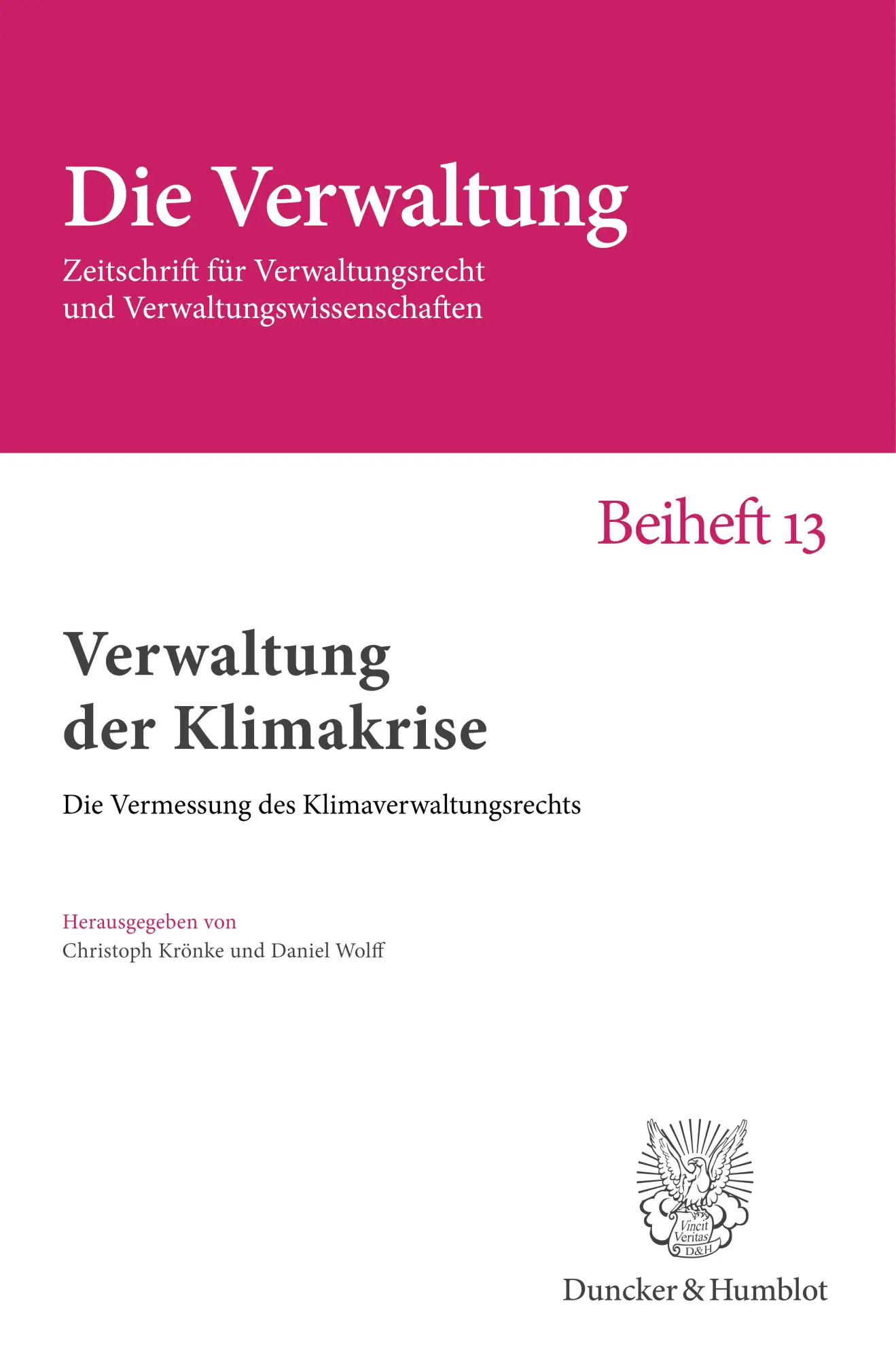 Cover: 9783428195183 | Verwaltung der Klimakrise | Christoph Krönke (u. a.) | Taschenbuch