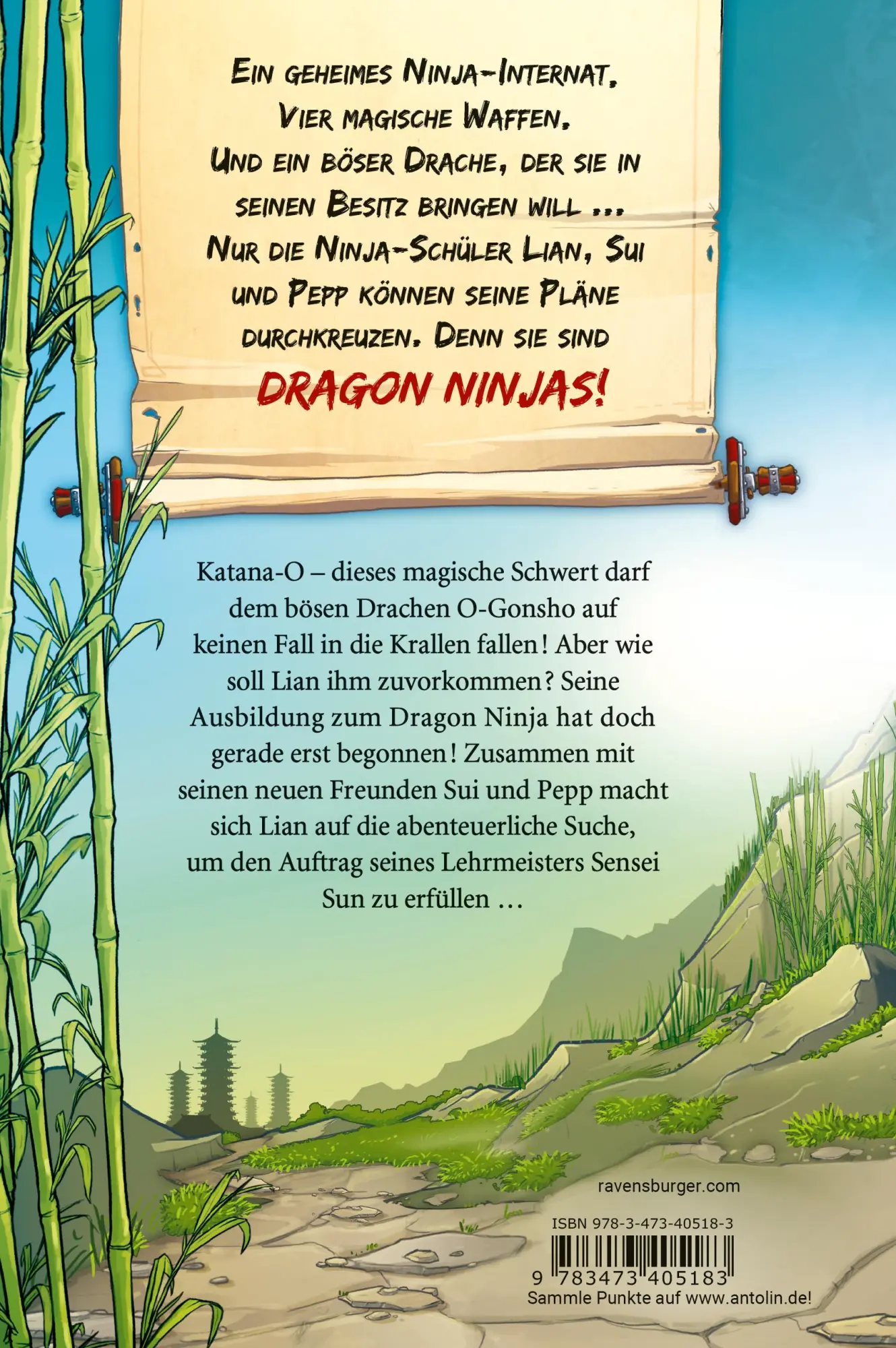 Rückseite: 9783473405183 | Dragon Ninjas, Band 1: Der Drache der Berge | Michael Petrowitz | Buch
