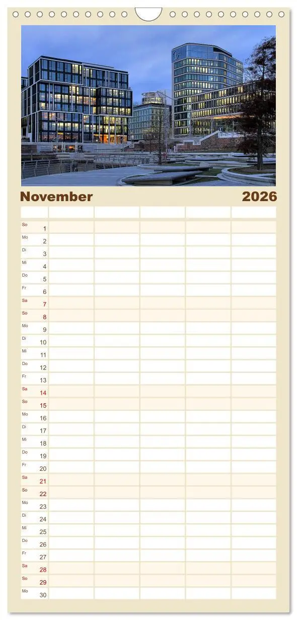 Bild: 9783516515183 | Familienplaner 2026 - Hamburg mit 5 Spalten (Wandkalender, 21 x 45...