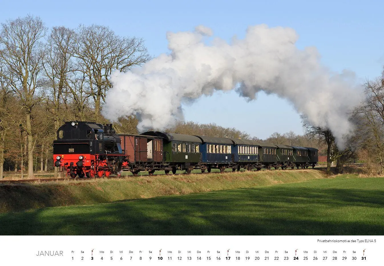 Bild: 9783960585183 | Dampfloks in Farbe Kalender 2027 | Jörg Hajt | Kalender | 14 S. | 2027