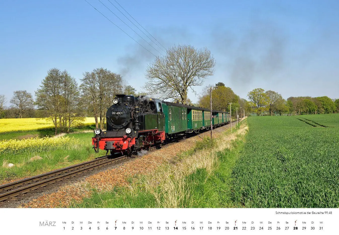Bild: 9783960585183 | Dampfloks in Farbe Kalender 2027 | Jörg Hajt | Kalender | 14 S. | 2027