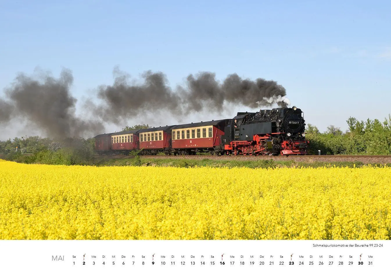 Bild: 9783960585183 | Dampfloks in Farbe Kalender 2027 | Jörg Hajt | Kalender | 14 S. | 2027