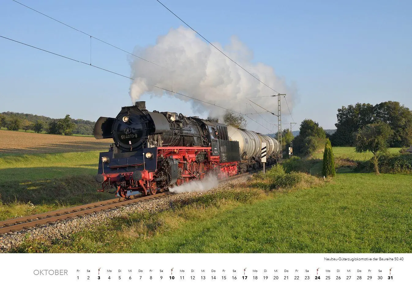 Bild: 9783960585183 | Dampfloks in Farbe Kalender 2027 | Jörg Hajt | Kalender | 14 S. | 2027