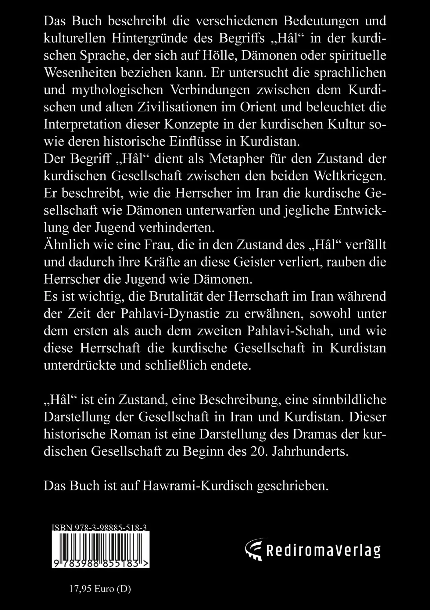 Cover: 9783988855183 | Hall | in Hawrami-Kurdisch | Sadigh Babaee | Taschenbuch | 384 S.