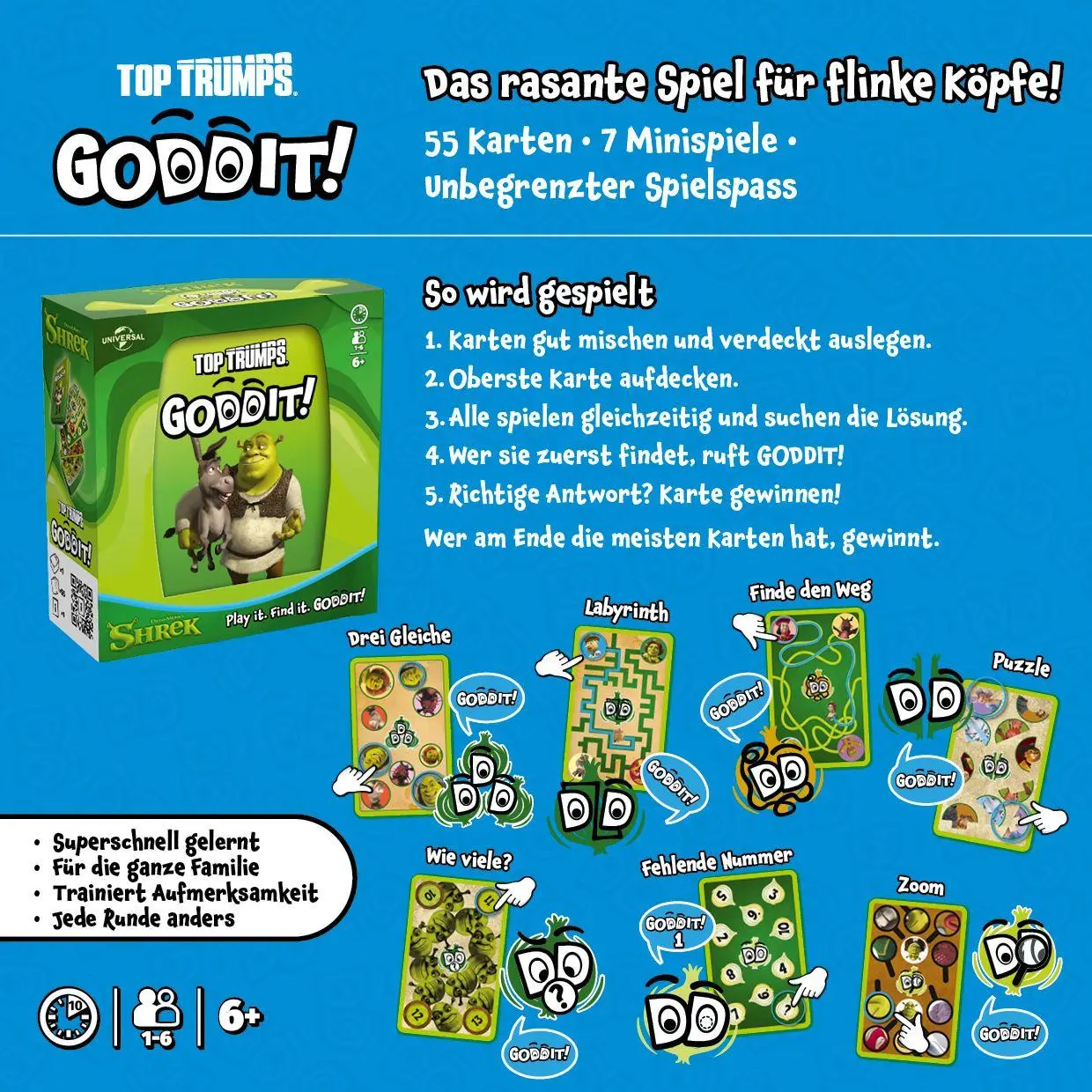 Bild: 5036905065283 | Goddit Shrek | Spiel | Deutsch | 2026 | Winning Moves