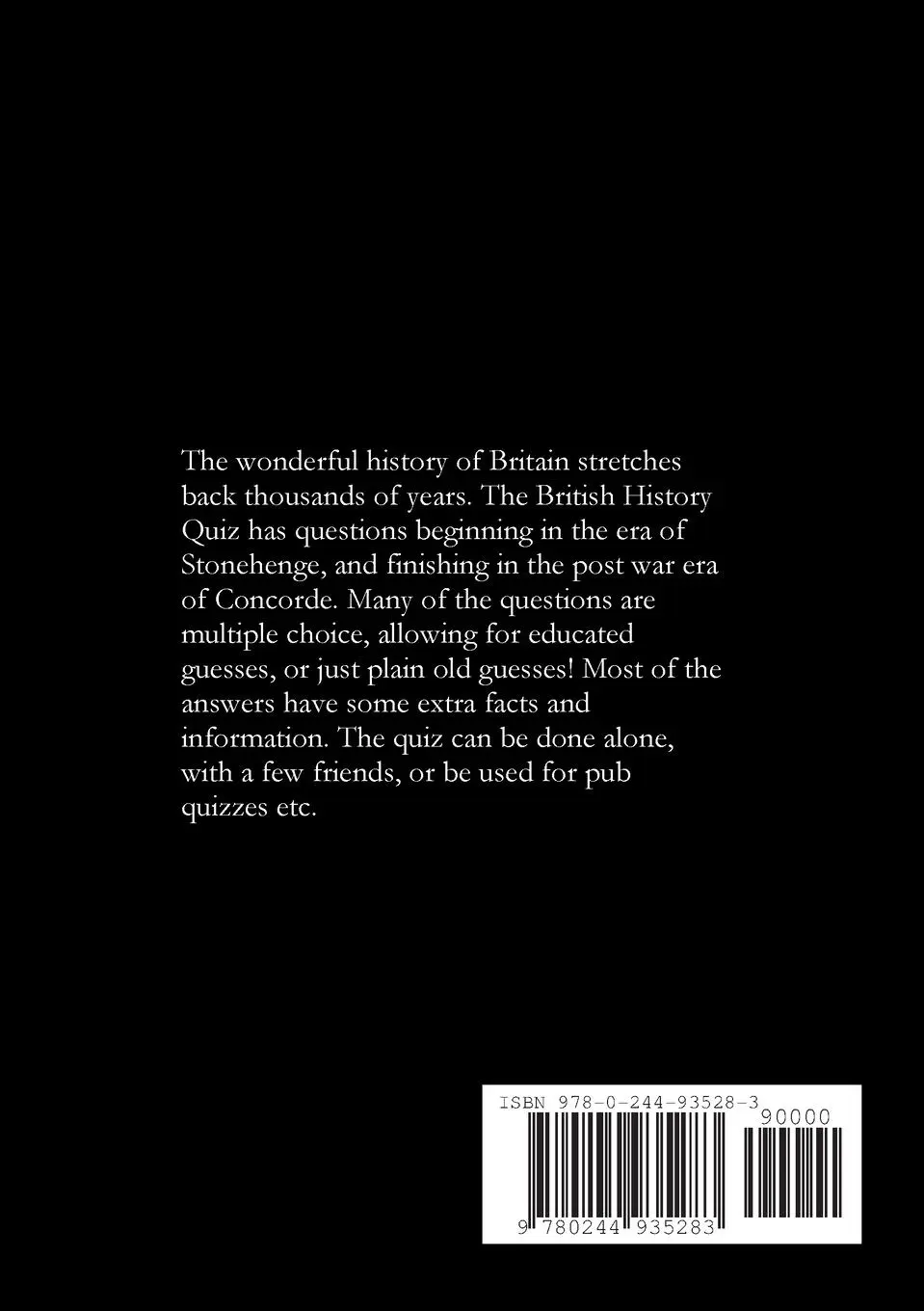 Rückseite: 9780244935283 | British History Quiz | H. C Dilston | Taschenbuch | Englisch | 2017