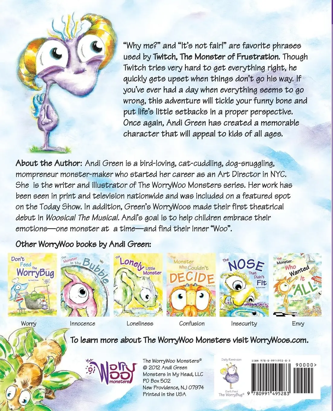 Rückseite: 9780991495283 | The Very Frustrated Monster | Andi Green | Taschenbuch | Englisch